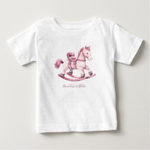 Pink Rocking Horse Baby T-Shirt