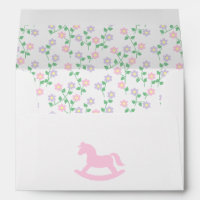 Pink Rocking Horse Girl Baby Shower