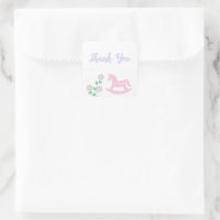Pink Rocking Horse Girl Baby Shower