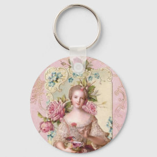 Pink Rococo Keychain