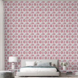 Pink Rodeo Cowgirl Disco Peel & Stick Wallpaper