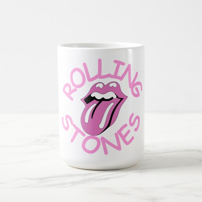 Pink Rolling Stones Coffee Mug (Center)