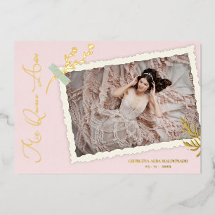 Pink Romantic Vintage Photo Album Scrapbook XV
