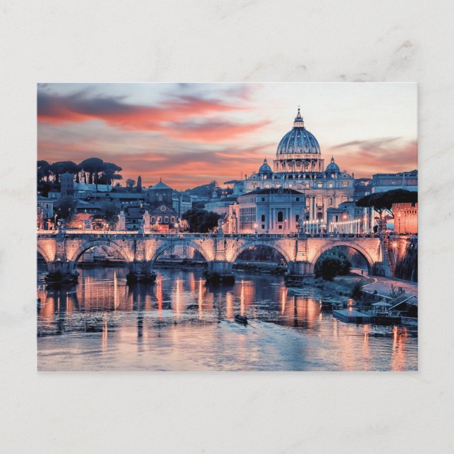 Pink Rome Postcard (Front)