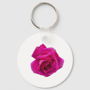 Pink Rose #5 Key Ring