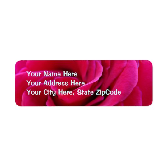 Pink Rose Address Labels custom Newly Wed Married