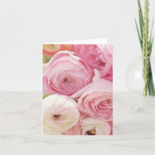Pink Rose All-Occasion Thinking of You Thank You Card