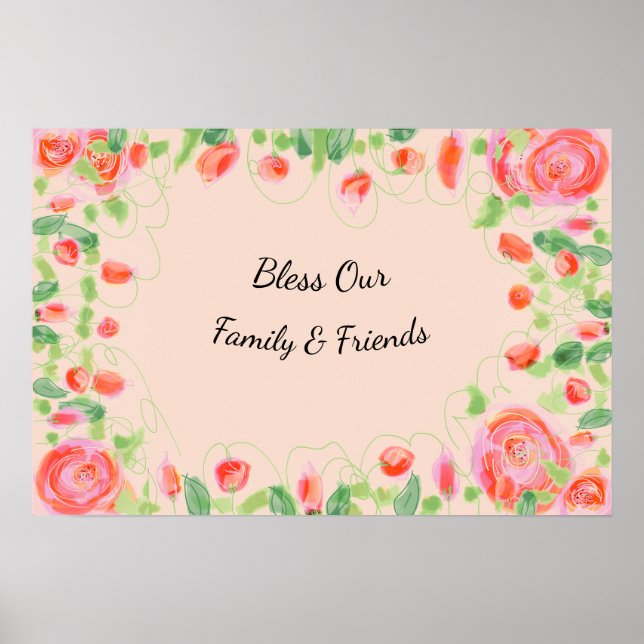 Pink Rose An Artsy Designer Poster (Front)