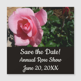 Pink Rose and Bud Garden Floral