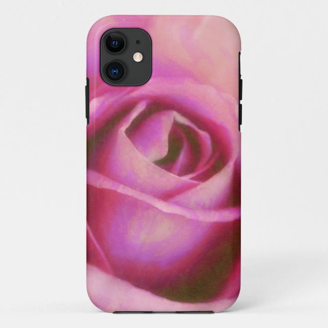 Pink Rose Art Phone Case (Back)