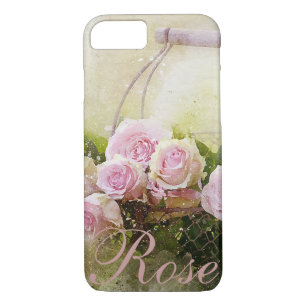 Pink Rose Basket iPhone 8/7 Case