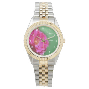 Pink Rose Believe Inspirational   Watch