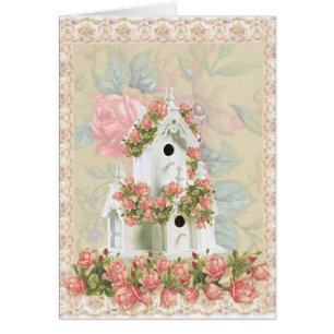 Pink Rose Birdhouse