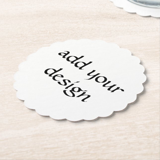 Pink Rose Birthday  Paper Coaster (Angled)