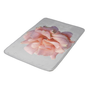 pink rose bloom bath mat
