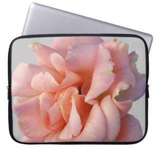 pink rose bloom laptop sleeve