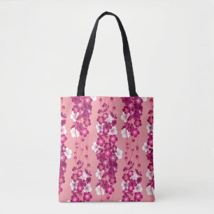 Pink rose blossoms: seamless background. tote bag