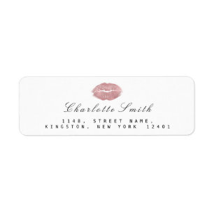 Pink Rose BLush Lips Kiss Makeup White  RSVP