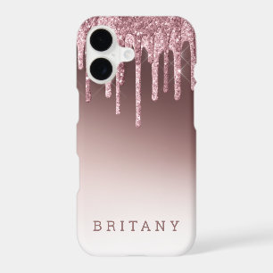 Pink Rose Blush Purple Glitter Sparkle Name