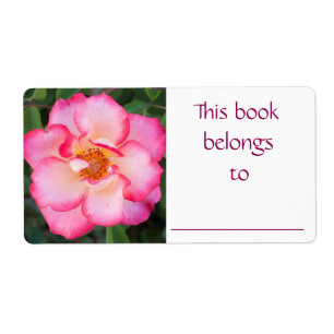Pink Rose book label