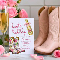 Pink Rose Boots and Bubbly Bridal Shower