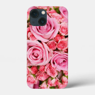 Pink Rose Bouquet Flower iPhone 13 Mini Case