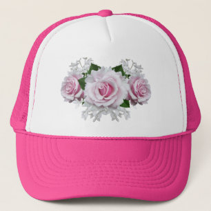 Pink Rose Bouquet Trucker Hat