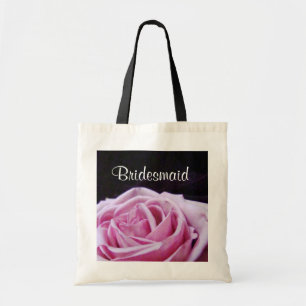 Pink Rose Bridesmaid Tote Bag