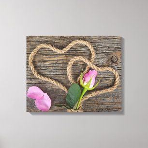 Pink Rose Bud Canvas Print