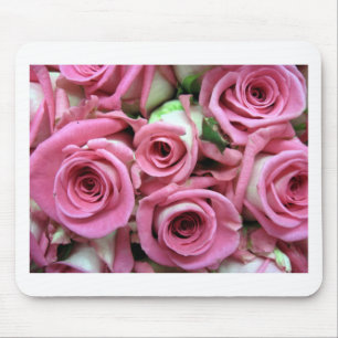 Pink Rose Buds Mouse Mat