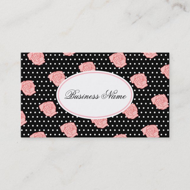 Pink Rose Business Card (Front)