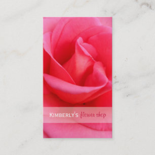 Pink Rose Business Card