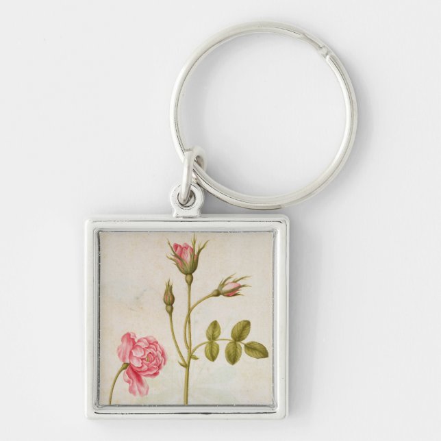 Pink Rose, c.1568 Key Ring (Front)