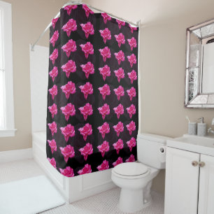 Pink_Rose_Candy,_Fabric_Shower_Curtain Shower Curtain