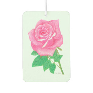 Pink Rose Car Air Freshener