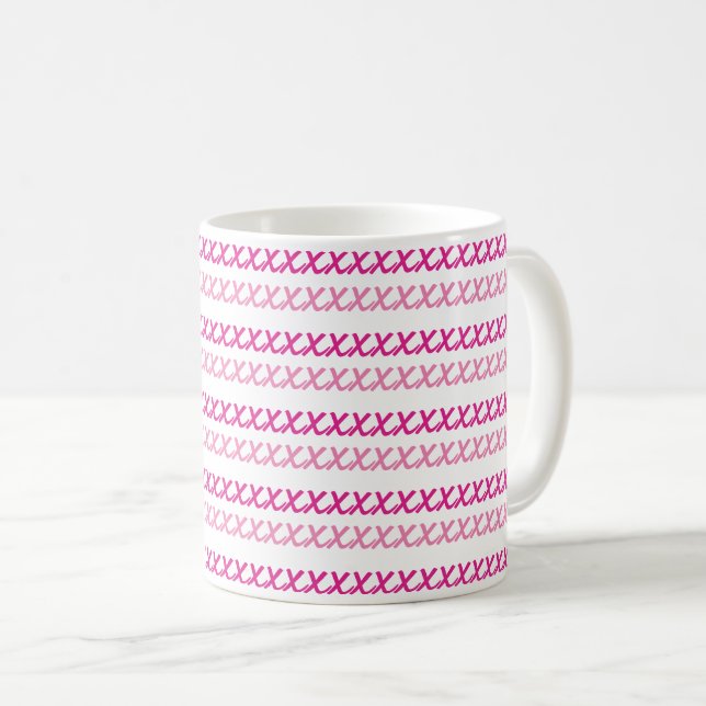Pink rose coffee mug (Front Right)