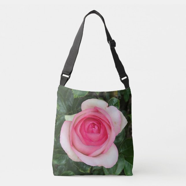 Pink Rose Crossbody Bag (Front)