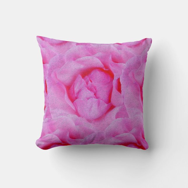 pink rose cushion (Front)