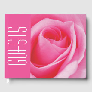 PINK ROSE Customised Scripture Guest Book