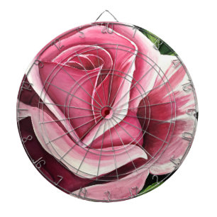 Pink Rose  Dartboard
