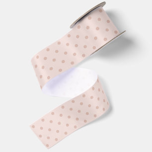 Pink Rose Dots Birthday Satin Ribbon