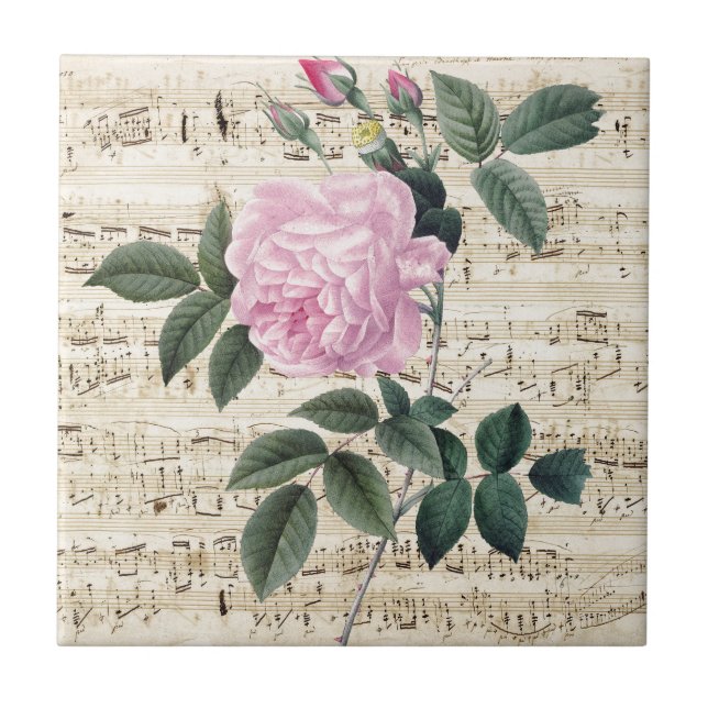 Pink Rose Dreamy Tile (Front)