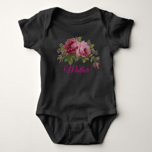 Pink Rose Elegance Baby Bodysuit