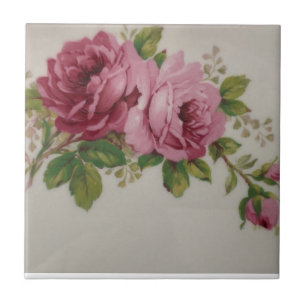 Pink Rose elegance Ceramic Tile
