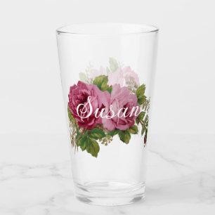 Pink Rose Elegance Glass
