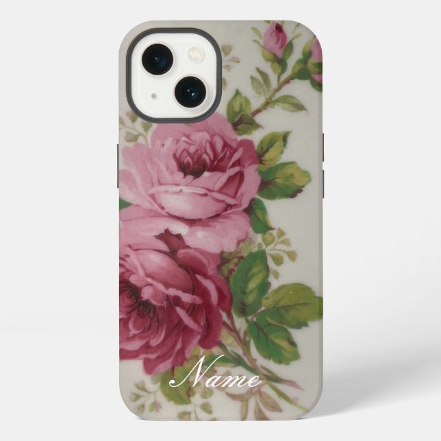 Pink Rose Elegance  iPhone Case (Back)