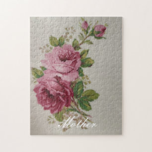Pink Rose Elegance  Jigsaw Puzzle