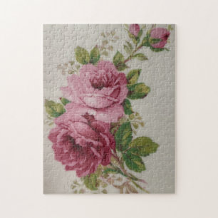 Pink Rose Elegance  Jigsaw Puzzle