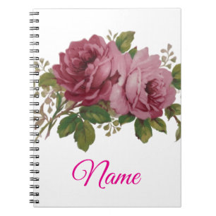 Pink Rose Elegance Notebook