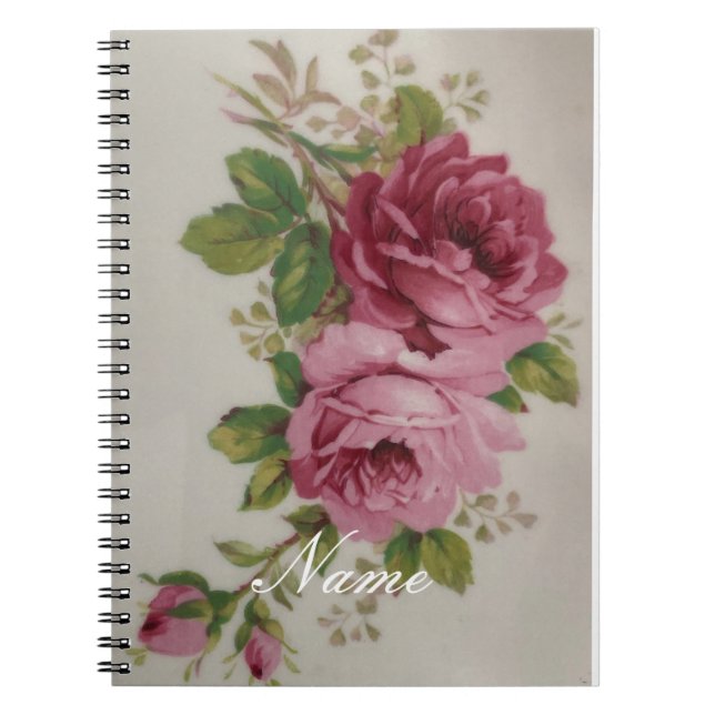 Pink Rose Elegance   Notebook (Front)